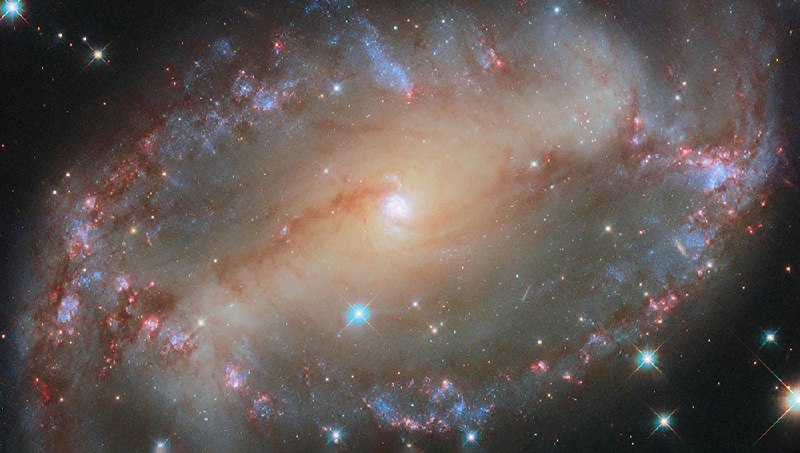 Фотография космического глаза галактики NGC 2566