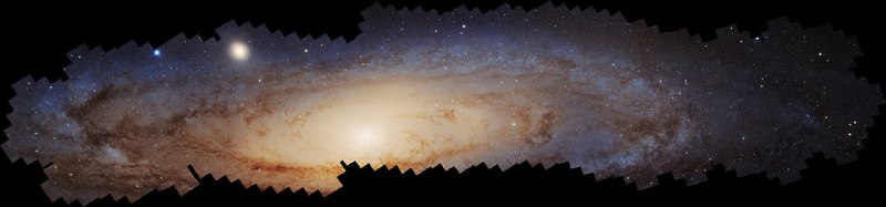 Панорама галактики Андромеда: исследование NASA и астрономов