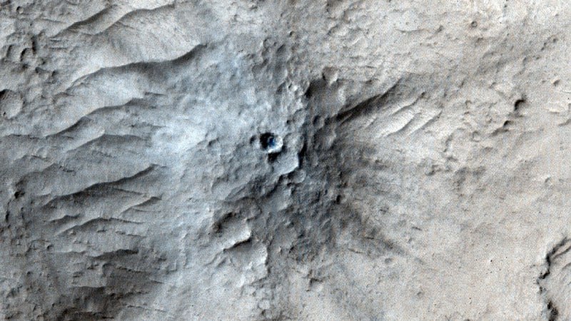 Открытия NASA: ударные кратеры на Марсе