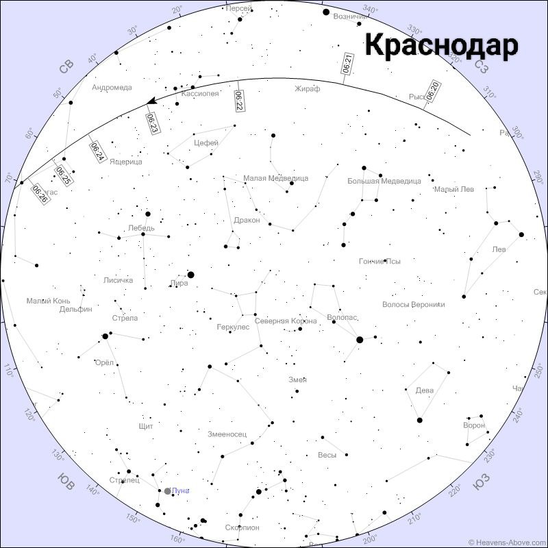 Утренняя видимость МКС: расписание и интересные факты