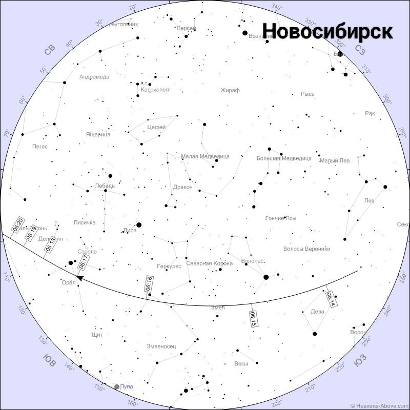 Утренняя видимость МКС: расписание и интересные факты