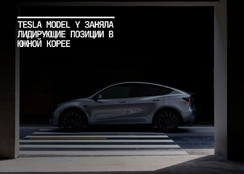 Tesla Model Y: лидер импорта электромобилей в Южной Корее