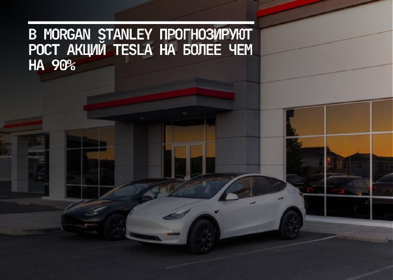 Прогноз роста акций Tesla от аналитика Morgan Stanley