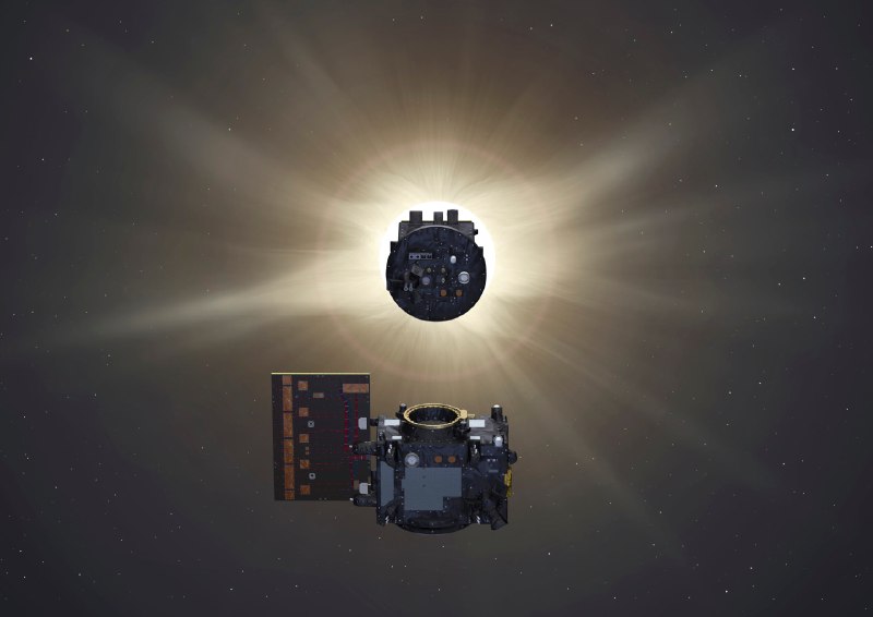 Первое изображение солнечной короны, полученное миссией Proba-3 ESA