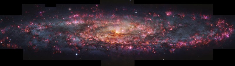 Подробная карта Галактики NGC 253: новые открытия с помощью телескопа VLT