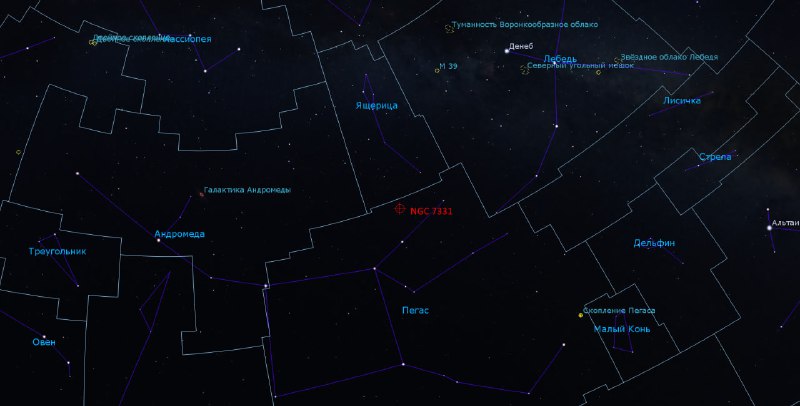 Вспышка сверхновой в галактике NGC 7331: новость для астрономов и любителей звездного неба